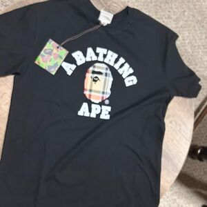 BAPE X BURBERRY Black T-Shirt